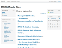 Tablet Screenshot of moodle.muskegonisd.org